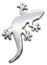 Ansteckpin "Gecko silber"